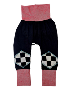 Children's Pant with Back Patch Black