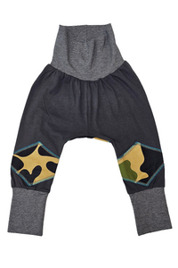 Children's Pant with Back Patch Dark Grey