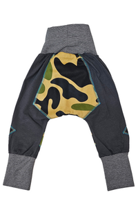 Children's Pant with Back Patch Dark Grey